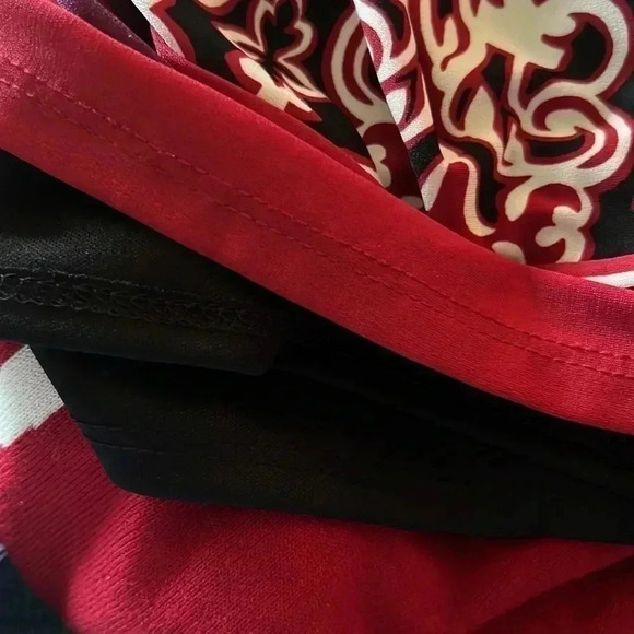 Laundry By Design Red Black Geometric Dress Size 8 - Picture 11 of 13